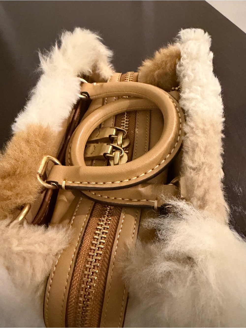 Coach Rogue 20 Shearling Patchwork - Picture 3 of 7